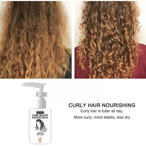 Crème De Soin Pour Cheveux Bouclés, 60ml, En Elastine, À Action Rapide, Pour Salon De Coiffure, Prévient Les Cheveux Bouclés, Revitalisant, N3b7 