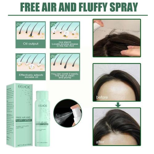 Shampooing À Huile Pour Cheveux Secs, Sans Lavage, Sensation D'air, Doux, Sans Lavage, V9r8 