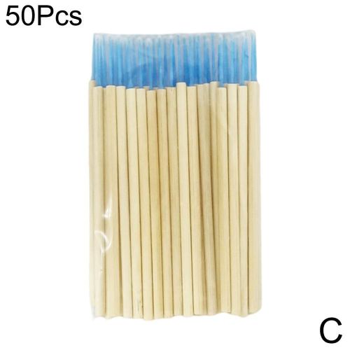 Bâtonnets De Mascara Jetables En Bambou, 50 Pièces, Micro Brosse Pour Extension De Cils, Brosses De Maquillage Pour Femmes, Outils S3e0 