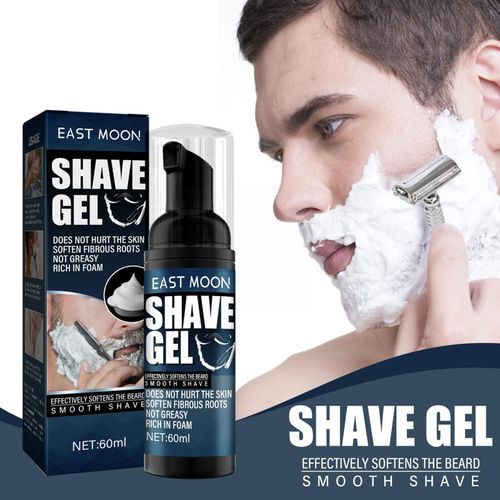 Crème À Raser Pour Hommes, Mousse Douce Pour Barbe, Réduit La Friction, Convient À La Main, Hydratante De La Peau, Mousse De Rasage Déionisée, Toute Crème, U9v2 