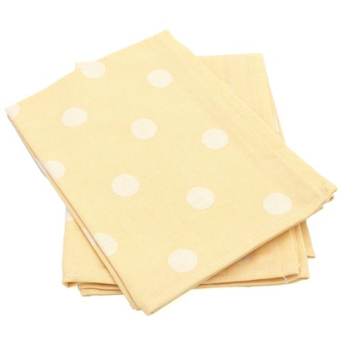 Lot De 2 Torchons De Cuisine Toile 50x70 Cm Coton Spot Ii Jaune