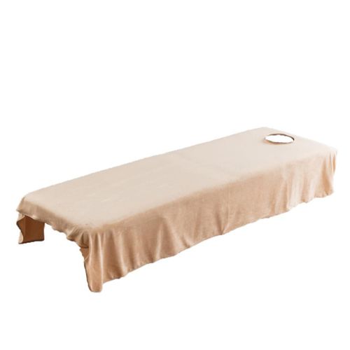 Drap Plat De Table De Massage Spa, Couverture De Lit Facial Avec Trou Pour Hôtel De Beauté, Pack De 2 