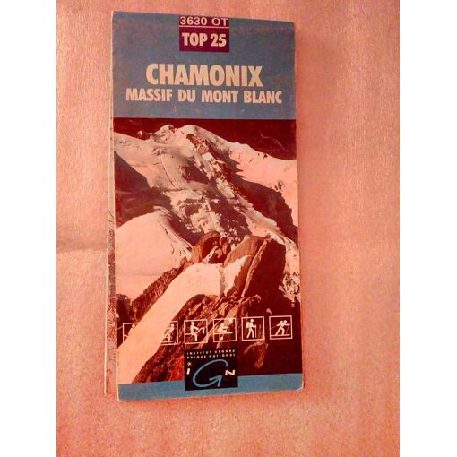 Carte IGN randonnée 3630 OT : Chamonix - Massif du Mont-Blanc | Rakuten