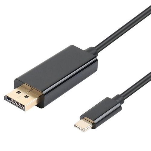 Câble adaptateur USB-C vers Displayport (DP) 1,8 m Noir