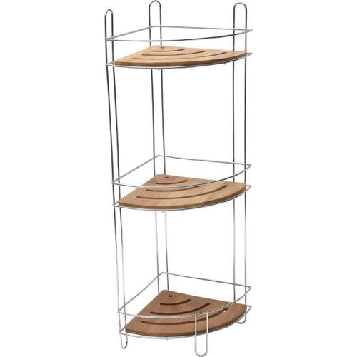 ETAGERE ANGLE METAL BAMBOU