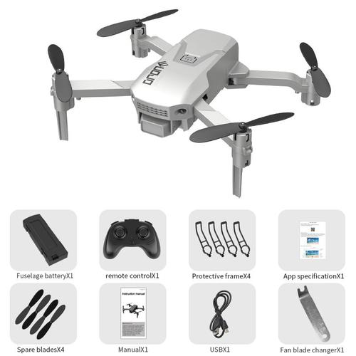 Armes de drones à télécommande H1 Portable Portable 2.4GHz RC Quadcopter  Blanc sans caméra