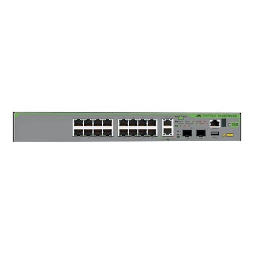 Allied Telesis CentreCOM AT-GS970EMX/20 - Commutateur - L3 Lite - Géré - 16 x 10/100/1000 + 2 x 1/2.5/5/10GBase-T + 2 x 1 Gigabit / 10 Gigabit SFP+ - de bureau, Montable sur rack