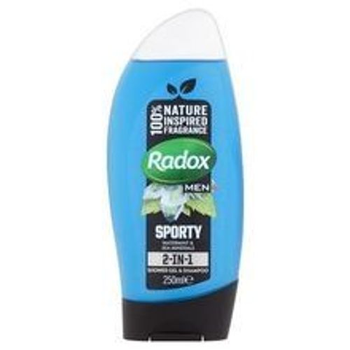Radox - Men Feel Sporty 2 V 1 Shower Gel & Shampoo - Shower Gel For Men 450ml 