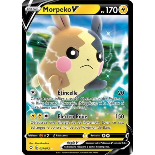 Pokémon - Morpeko V - 037/072 Set Destinées Radieuses Fr