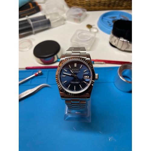 Seiko Mod Date Just Blue Dial