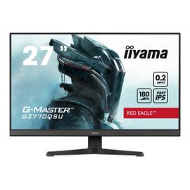 iiyama G-MASTER Red Eagle G2770QSU-B6 - Écran LED - jeux - 27" - 2560 x 1440 WQHD @ 180 Hz - Fast IPS - 400 cd/m² - 1200:1 - 0.2 ms - HDMI, DisplayPort - haut-parleurs - noir, mat