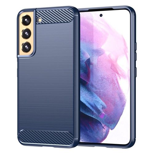 Coque Pour Samsung Galaxy S23 Plus 5g - Housse Etui Silicone Gel Carbone + Film Ecran - Bleu Fonce