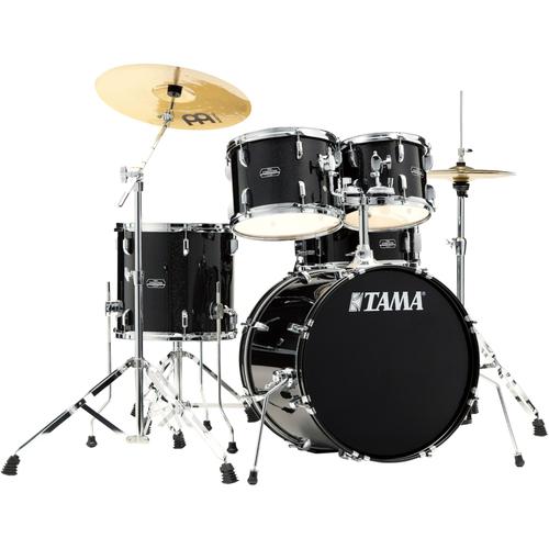 Tama St50h5-Bns Black Night Sparkle Stagestar Batterie Pour Débutant Avec Cymbales