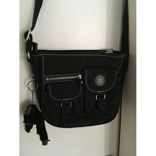 Sac Kipling noir à bandoulière
