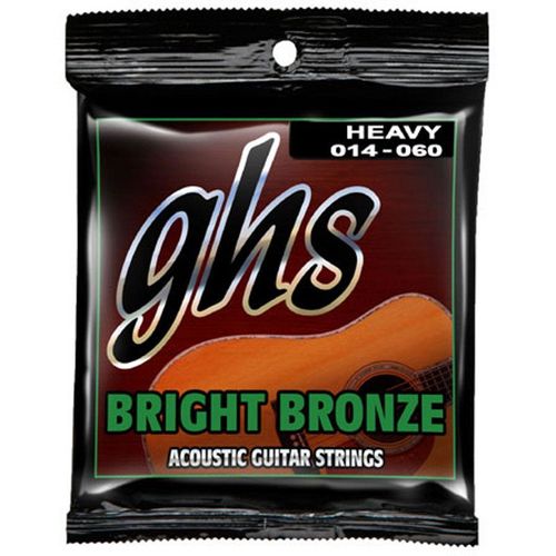 Ghs Bb50h Bright Bronze Heavy Jeu De Cordes Pour Guitare Folk