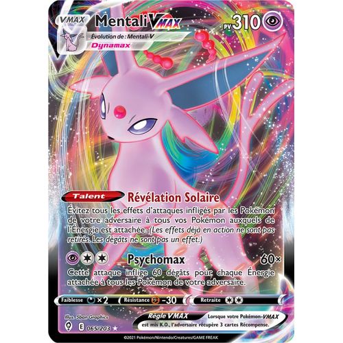 Pokémon - Mentali Vmax - 065/203 Set Évolution Céleste Fr