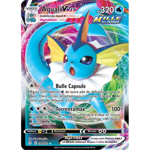 Pokémon - Aquali Vmax - 030/203 Set Évolution Céleste Fr