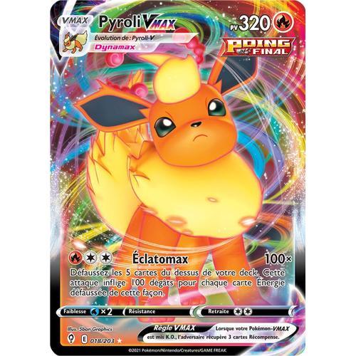 Pokémon - Pyroli Vmax - 018/203 Set Évolution Céleste Fr