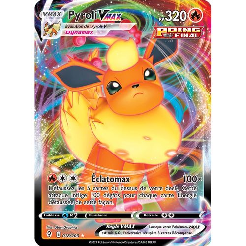 Pokémon - Pyroli Vmax - 018/203 Set Évolution Céleste Fr