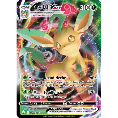 Pokémon - Phyllali Vmax - 008/203 Évolution Céleste Fr