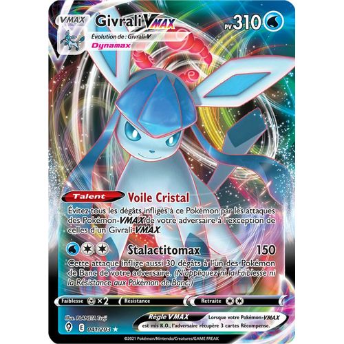 Pokémon - Givrali Vmax - 041/203 Set Évolution Céleste Fr