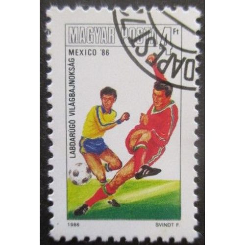 Hongrie N°3034 Coupe Du Monde De Football Mexico 1986 Oblitéré