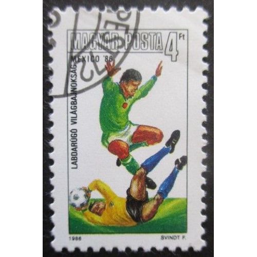 Hongrie N°3035 Coupe Du Monde De Football Mexico 1986 Oblitéré