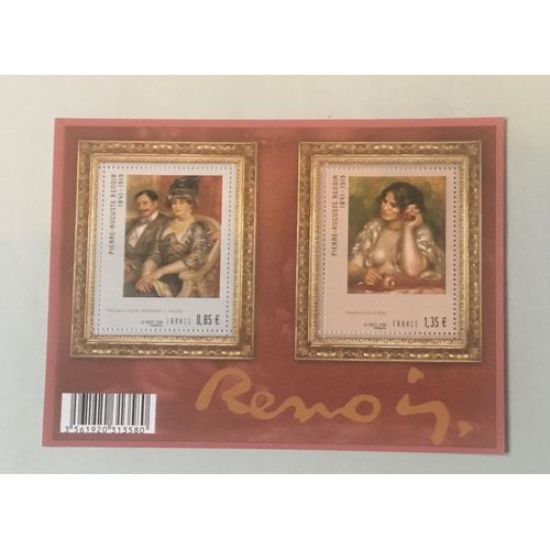 Bloc De 2 Timbres Renoir