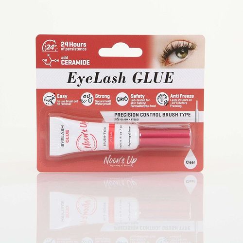 Noon's Up Colle Faux-Cils Aux Céramides Sans Formaldéhydes 4ml Transparente Blanc