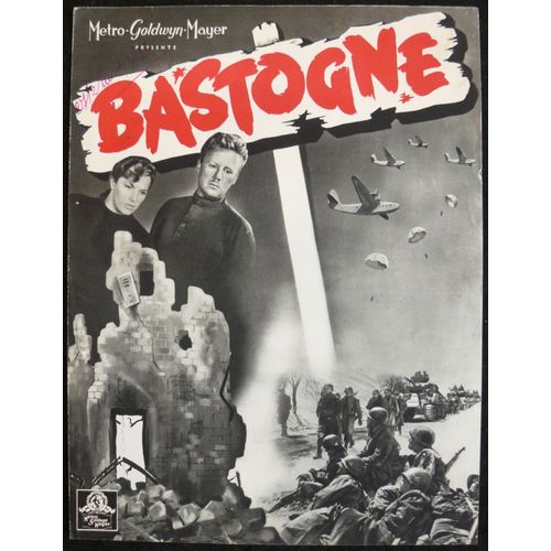 Bastogne - Battleground * William A Wellman - Film 1949 - Livret De Cinema Original - Press Book 4 Pages * 31x23 Cm * Van Johnson ; John Hodiak ; Ricardo Montalban * Film De Guerre