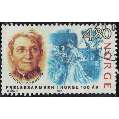 Norvège 1988 Oblitéré Used Othilie Tonning Bénévole Armée Du Salut Y&t No 945 Su
