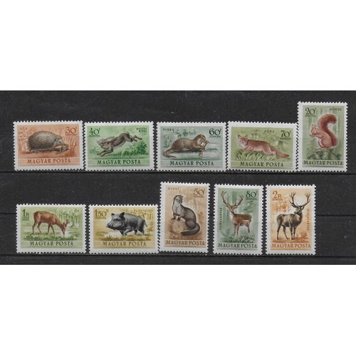 Hongrie 1953 : Animaux Sauvages : Série Entière De 10 Timbres Neufs **