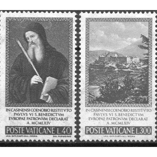 Vatican Timbres Benoit De Nursie 1966