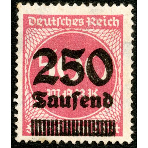 Timbre Oblitéré Deutsches Reich, 250 Tausend