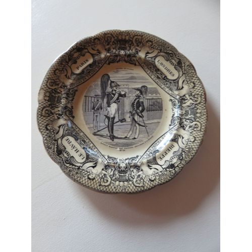 Assiette Parlante Gien Geoffroy De Boulen - Vintage