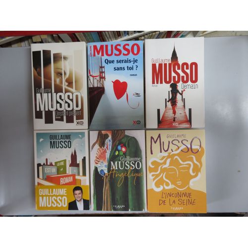 Lot De 6 Livres " Romans " / Guillaume Musso / 3 Éditions Xo Et 3 Calmann-Levy
