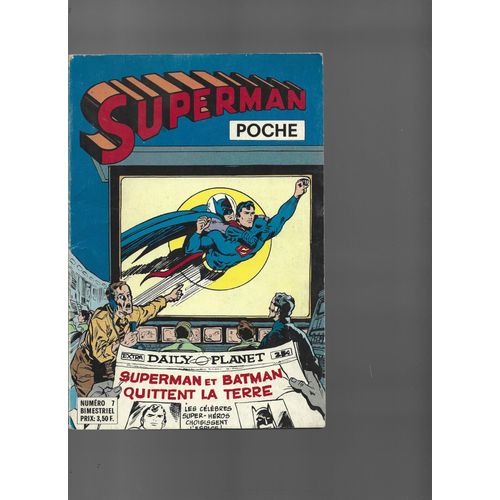 Superman Poche # 7 ( Mai - Juin 1977 ) : " Je Veux Détruire Le Monde ! " ( Superman - Superman Et Batman - Superboy )