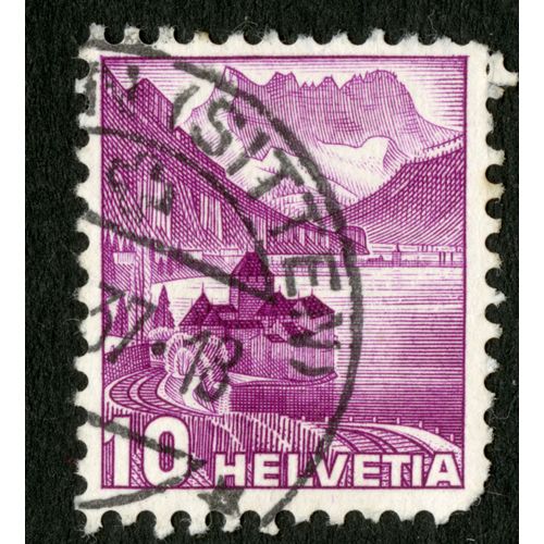 Timbre Oblitéré Helvetia , 10