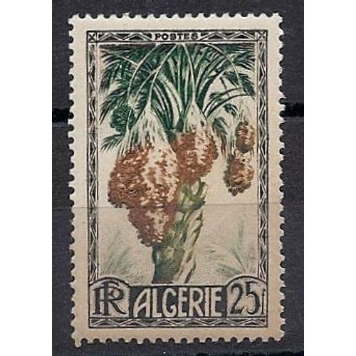 Timbre Algérie Française Yvert 280 (1950). Dates Fruits. Neuf** (Mnh)