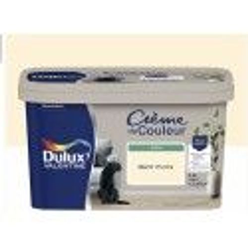 Peinture décoration crème couleur zéphyr ivoire satin 2.5l DULUX VALENTINE