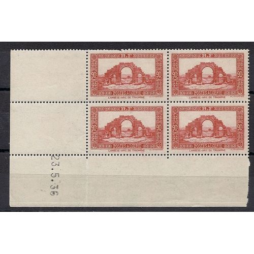 Timbre Algérie Française Yvert 115 ( 1936) Coin Daté (24/5/36). Lambèse. Neuf** (Mnh). Un Défaut.