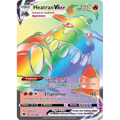 Pokémon - Heatran Vmax - 191/189 Set Astres Radieux Fr