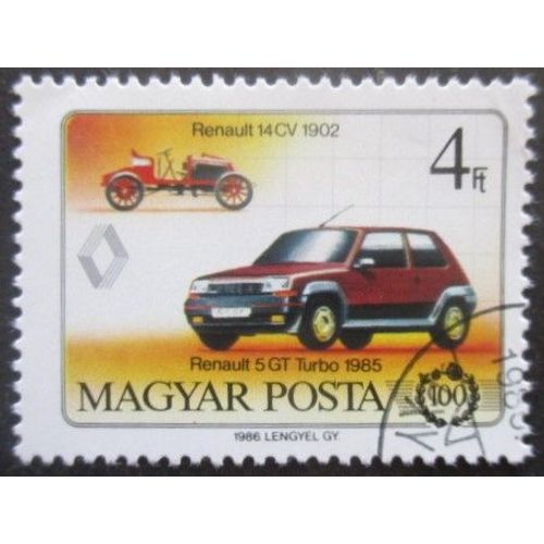 Hongrie N°3044 Renault De 1902 Et 1985 Oblitéré