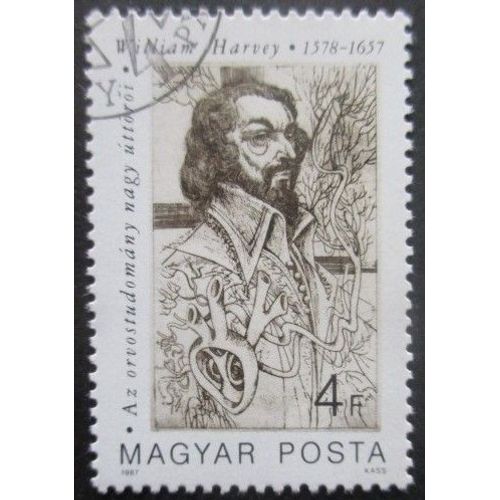 Hongrie N°3099 William Harvey Oblitéré