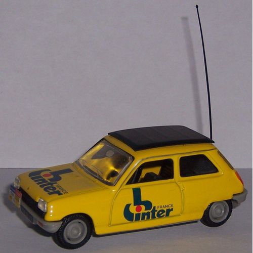 Renault 5 Publicitaire "France Inter" Du Tour De France - Voiture Miniature 1/43ème Norev