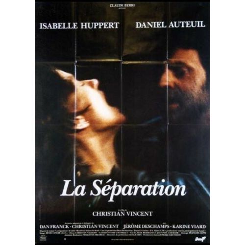 La Séparation - Affiche Originale De Cinéma - Format 120x160 Cm - Un Film De Christian Vincent Avec Isabelle Huppert, Daniel Auteuil, Jérôme Deschamps, Karin Viard - Année 1994