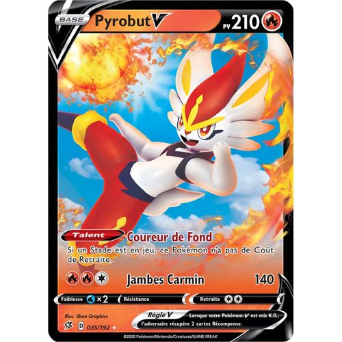 Pokémon - Pyrobut V - 035/192 Set Clash Des Rebelles Fr