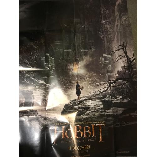 Le Hobbit : La Desolation De Smaug - Peter Jackson - Martin Freeman - Luke Evans - Affiche De Cinema Pliee 120x160 Cm
