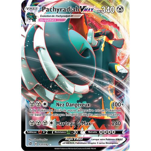 Pokémon - Pachyradjah Vmax - 137/192 Set Clash Des Rebelles Fr