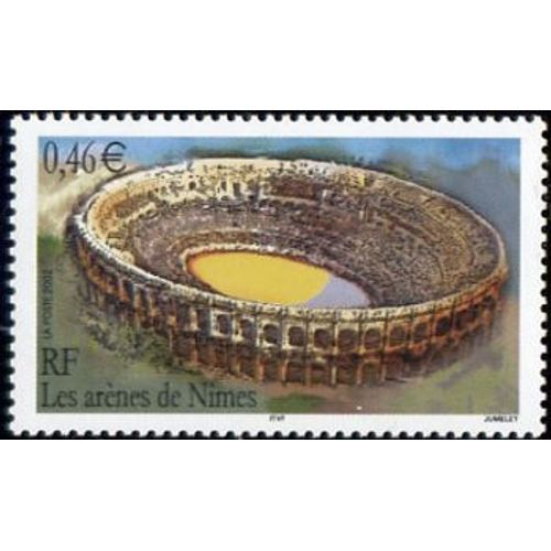 Timbre France 2002 Oblitéré Les Arènes De Nimes 0.46 Yt3470